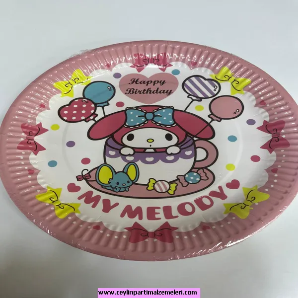 My Melodi Temalı Karton Tabak